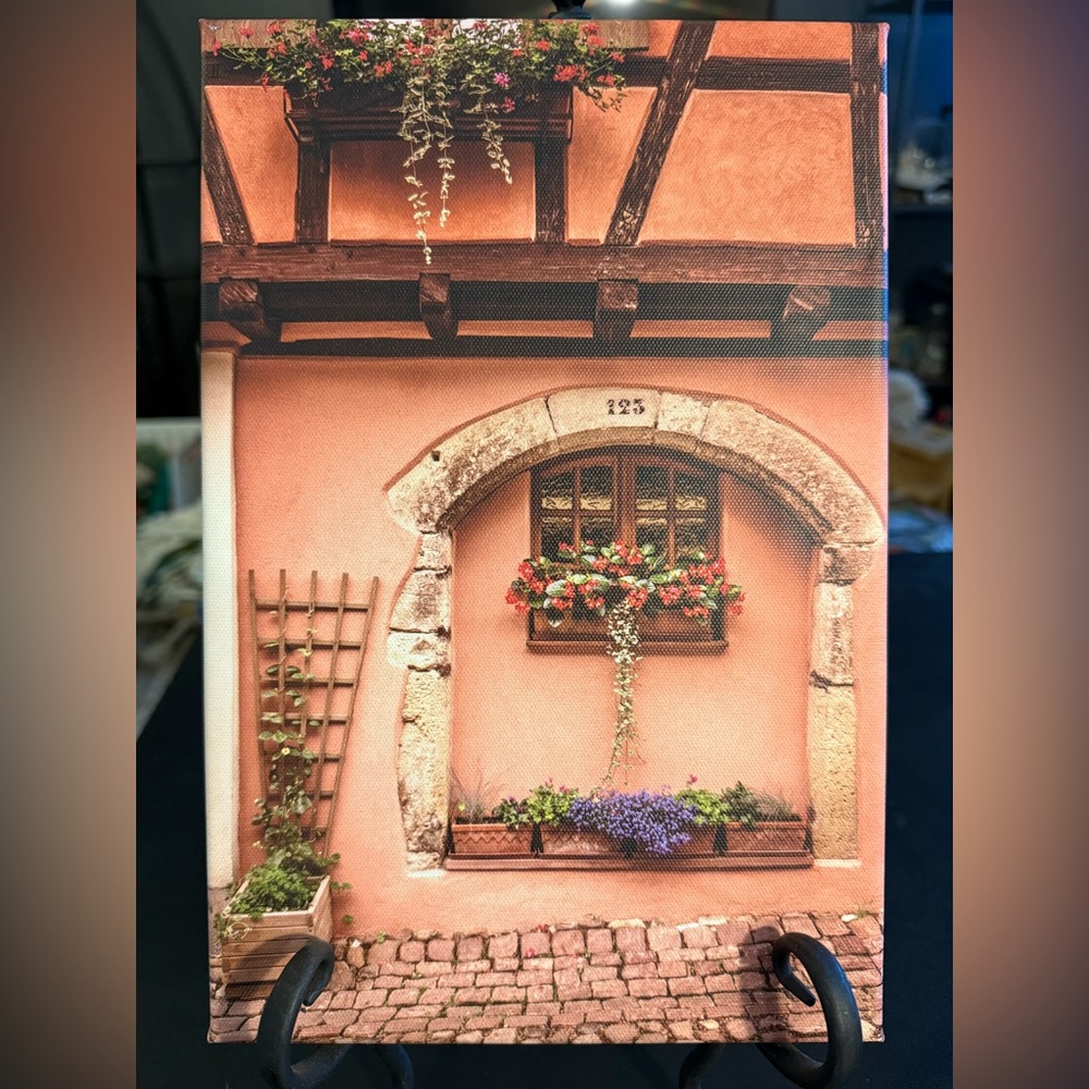 Original Photography Charming European Window Canvas Art